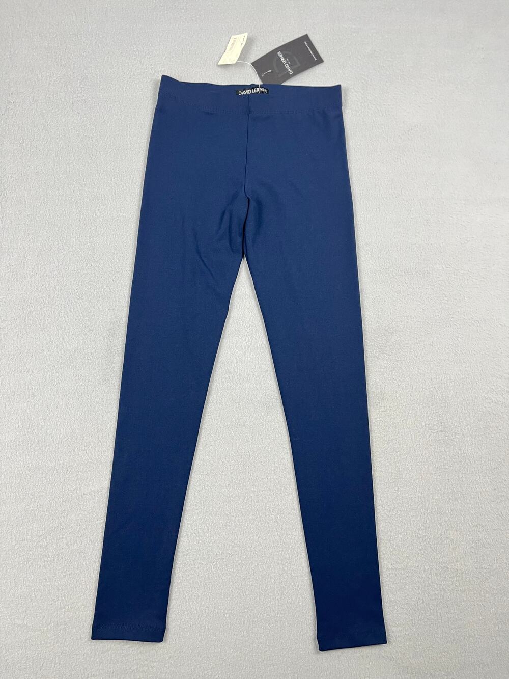 NWT David Lerner Basic Legging DAL1002 Navy Blue High Waist USA Women's XS